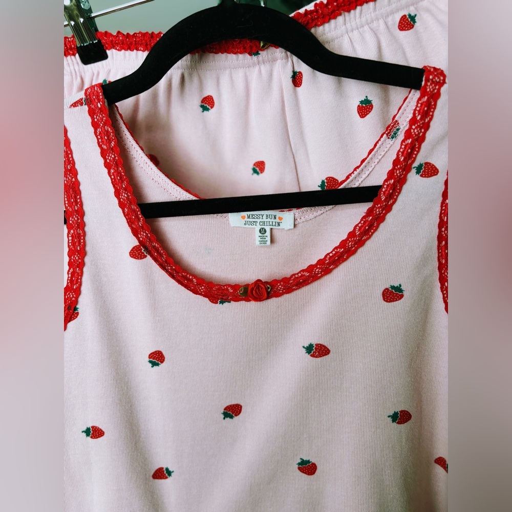 Just Chillin' Strawberry Pyjama Set